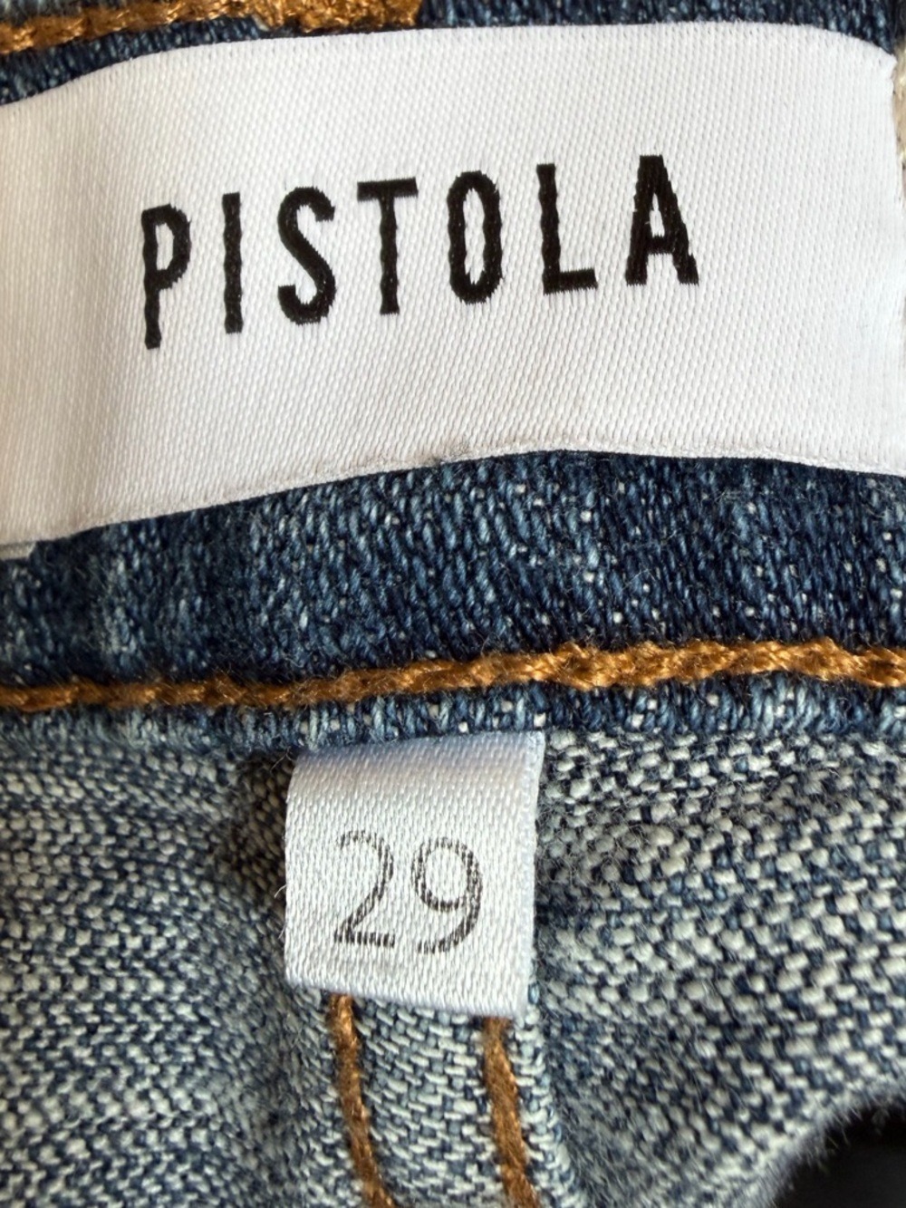Pistola Denim Frayed Raw Hem Women's Shorts 2” Medium Wash Blue Size 29 Festival - Picture 6 of 6